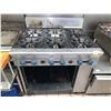 Image 1 : Commercial Grade 6 Burner Gas Cooktop with Lower Storage Area