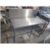 Image 1 : Industrial 5 ft Stainless Steel Kitchen Work Table with tall back splash