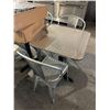 Image 2 : Commercial Bistro Steel Table & Chair Set
