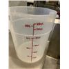 Image 2 : Lot Of 2 22QT Measuring Bins
