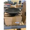 Image 1 : Case lot of black restaurant salad plates
