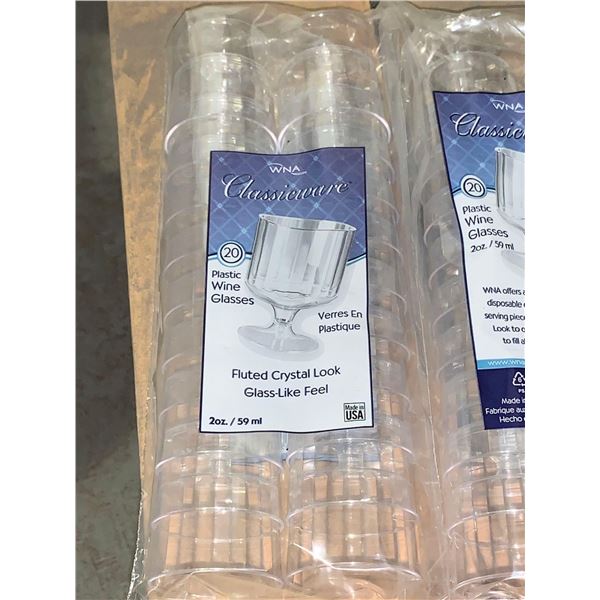 Case lot of 1000 Disposable 2 oz wine glasses