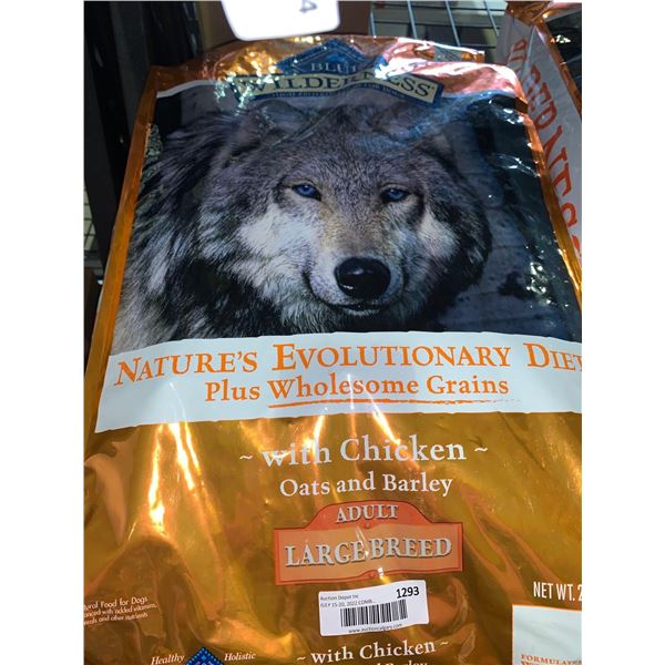 Blue Wilderness Natures Evolution chicken oats & barley large breed 24lbs