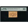 Image 1 : 5 Cent First Issue Fractional PMG 63EPQ