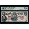 Image 1 : 1907 $5 Legal Tender Note PMG 25