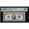 1934B $10 Silver Certificate PMG 30