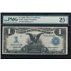 Image 1 : 1899 $1 Black Eagle Silver Certificate PMG 25NET