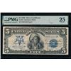 Image 1 : 1899 $5 Chief Silver Certificate PMG 25