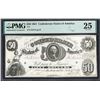 Image 1 : 1861 $50 T-8 Confederate PMG 25