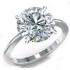 Image 1 : Sparkling 6Ct White Fire Moissanite Solitaire Ring