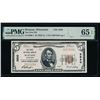 Image 1 : 1929 $5 Wausau WI National PMG 65EPQ