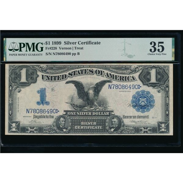 1899 $1 Black Eagle Silver Certificate PMG 35