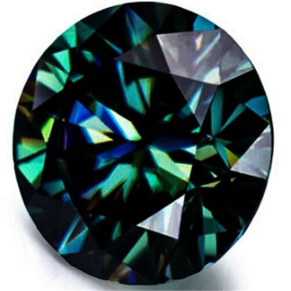 Amazing 6.5 Ct VVs1 Green Fire Moissanite