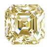 Image 1 : Dazzling 4.68 Ct Yellow Asscher Cut Moissanite