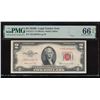 Image 1 : 1953B $2 STAR Legal Tender Note PMG 66EPQ