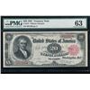 Image 1 : 1891 $20 Treasury Note PMG 63