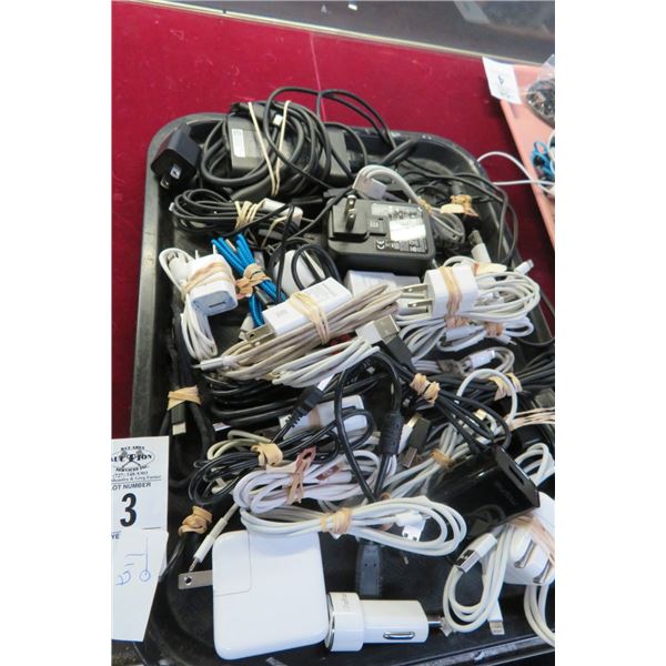 Tray Lot of Chargers