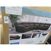 Image 2 : Cloud Zero 6 Pc. Brown Leather Power Reclining Secional Sofa