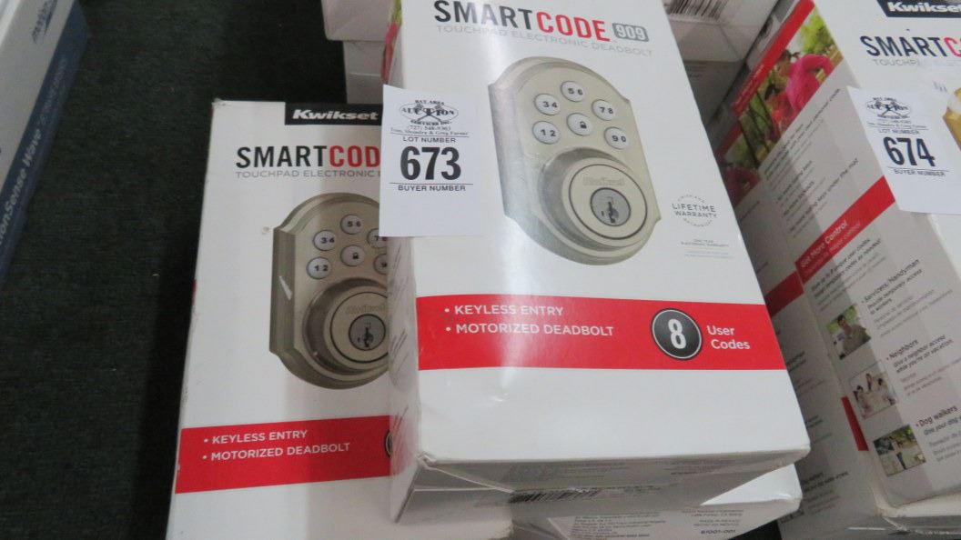 3 Kwikset Smart Code 909 Electric Deadbolt 3 x