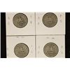 Image 2 : 1936, 1939, 1943 & 1945 WASHINGTON SILVER QUARTERS