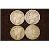 Image 1 : 1917-S, 1918-D, 1919-S & 1920-D SILVER MERC. DIMES