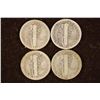 Image 2 : 1917-S, 1918-D, 1919-S & 1920-D SILVER MERC. DIMES
