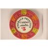 Image 2 : $5 CASINO CHIP FROM THE EMERALD PRINCESS