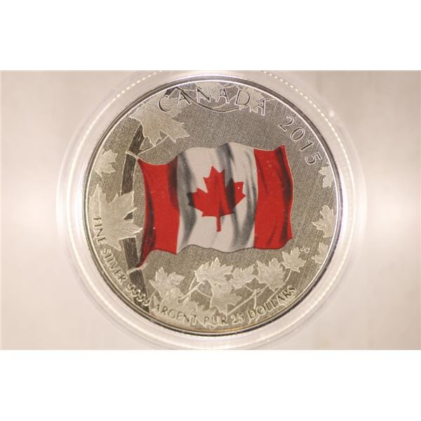 2015 CANADA SILVER $25 COIN (REVERSE PL)