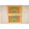 Image 2 : 2-1923 GERMAN 20,000 MARK BANKNOTES