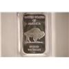 Image 2 : 1 TROY OZ .999 FINE SILVER INGOT INDIAN / BUFFALO