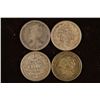 Image 2 : 1919, 1941 & 41-P & 1944 NETHERLANDS SILVER 25