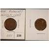 Image 1 : 2 ERROR LINCOLN CENTS: BLANK PLANCHET & 1973-D