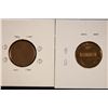 Image 2 : 2 ERROR LINCOLN CENTS: BLANK PLANCHET & 1973-D