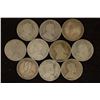 Image 2 : 10 CANADA SILVER QUARTERS, PARTIAL AND