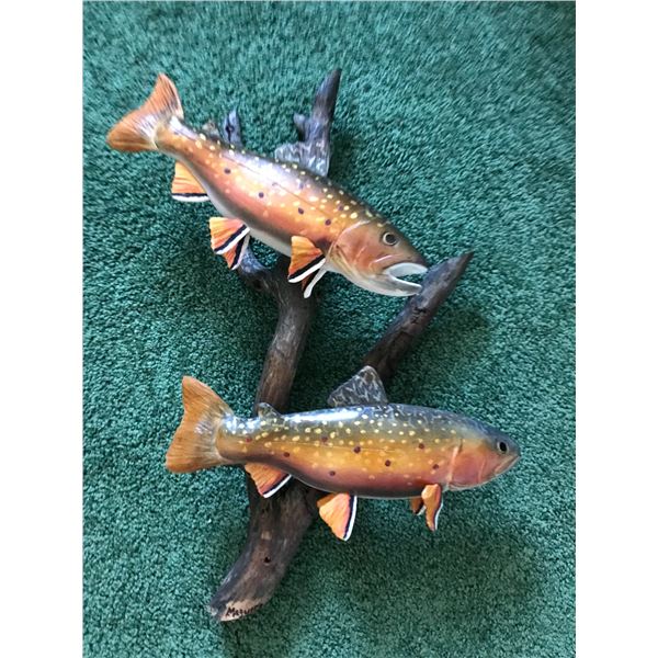 “Brook Trout” Wood Carving by Tom Maguire