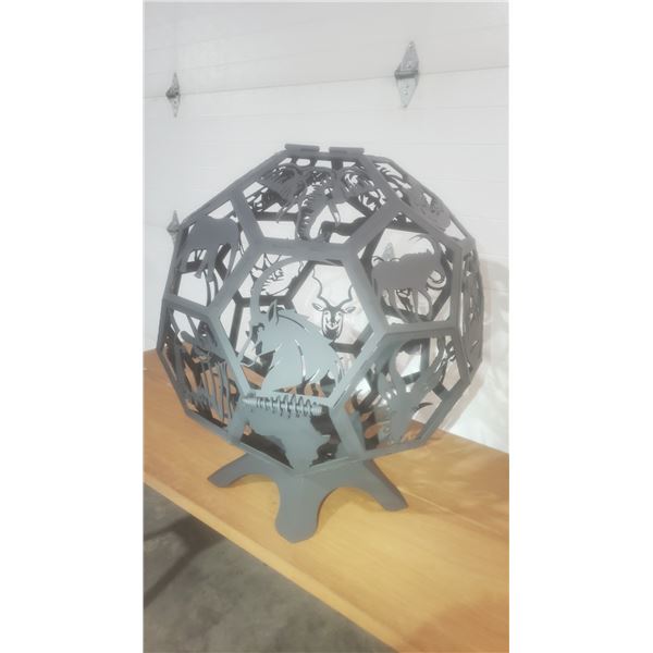 African Design Fire Globe