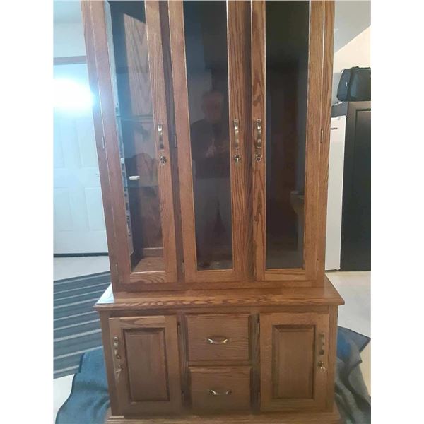 Custom Oak Gun Cabinet