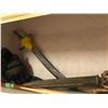 Image 2 : Group of assorted props - plastic swords / plastic axe handles / riding gloves / pool cue (From the 