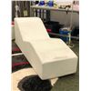 Image 1 : White leatherette contemporary lounger (From the superhero show)