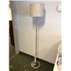 Image 1 : Contemporary chrome finish floor lamp w/ shade (From the superhero show)