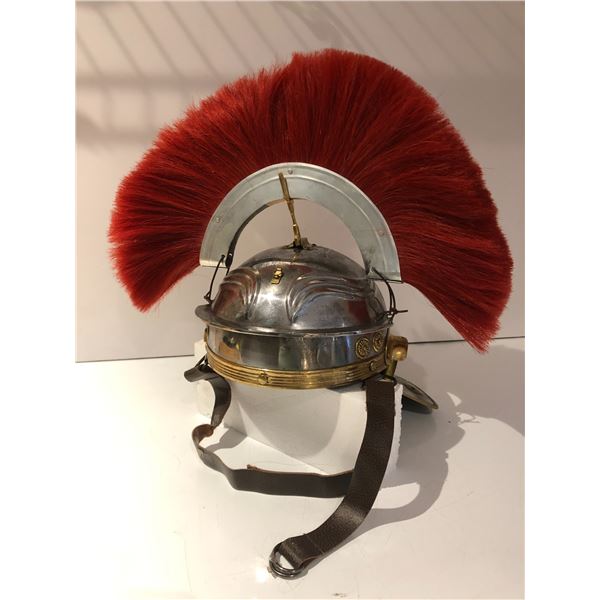 Roman style metal crafted prop helmet (From the superhero show)