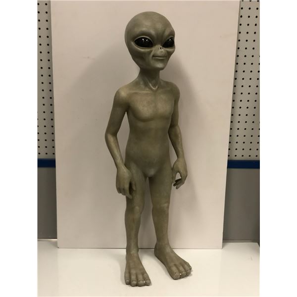 Standing grey alien figure - Approx 33" tall (From the superhero show)