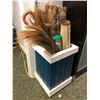 Image 2 : Wooden planter filled w/ grass mats & umbrellas (From the superhero show)