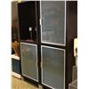 Image 1 : Pair of contemporary glass front cabinets (From the superhero show)