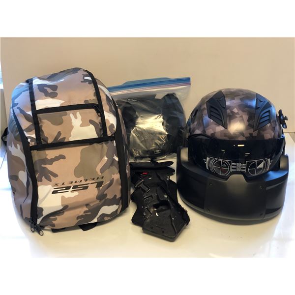 "Hero" Trooper helmet & assorted pads set - wardrobe costume (Played) - 607/14 (From the superhero