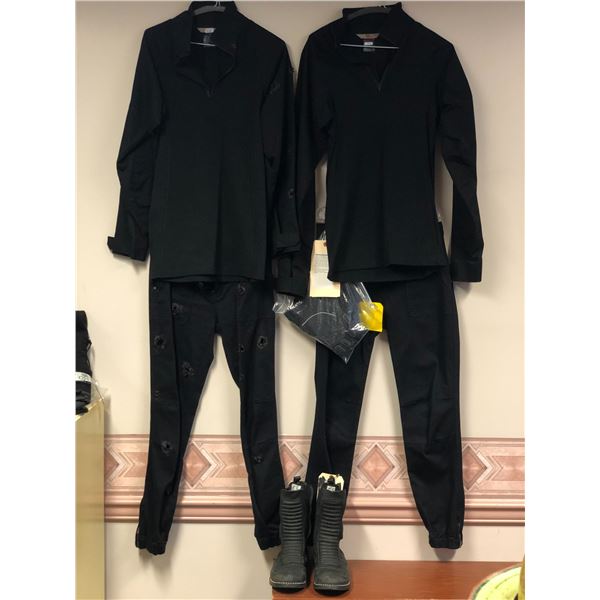 HOTSTOCK "Hero" (Girl) Robo trooper 8 pc. wardrobe costume - black shirt / pants / boots / gloves