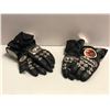 Image 1 : 2 Pairs of new/unused black leather w/ metal gauntlet gloves (From the superhero show)