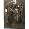 Image 1 : "Only" ladies sz. small "The Smell" (band) black leather jacket (From the superhero show)