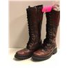 Image 1 : "Hero stunt" Black laces sz. 9 1/2 Harley Davidson hightop leather boots - ep. 509 sc 5 (From the su