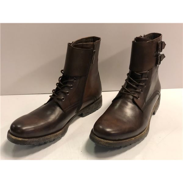 Pair of Town shoes sz. 10 brown leather boots (From the superhero show)